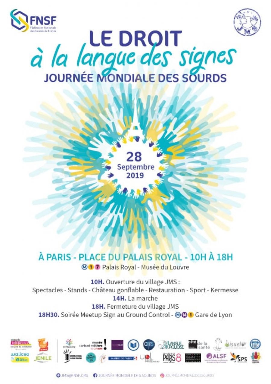 Affiche de la JMS 2019 - fond blanc