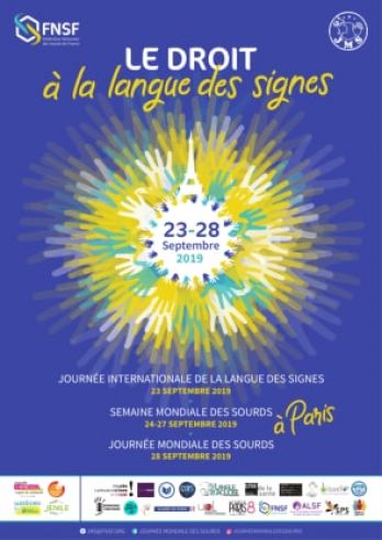 affiche de la journée mondiale des sourds 2019